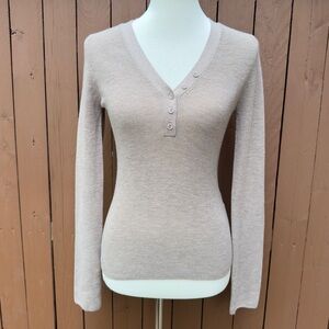 Harper Lane | NWT Size Large Oatmeal Long Sleeve Top